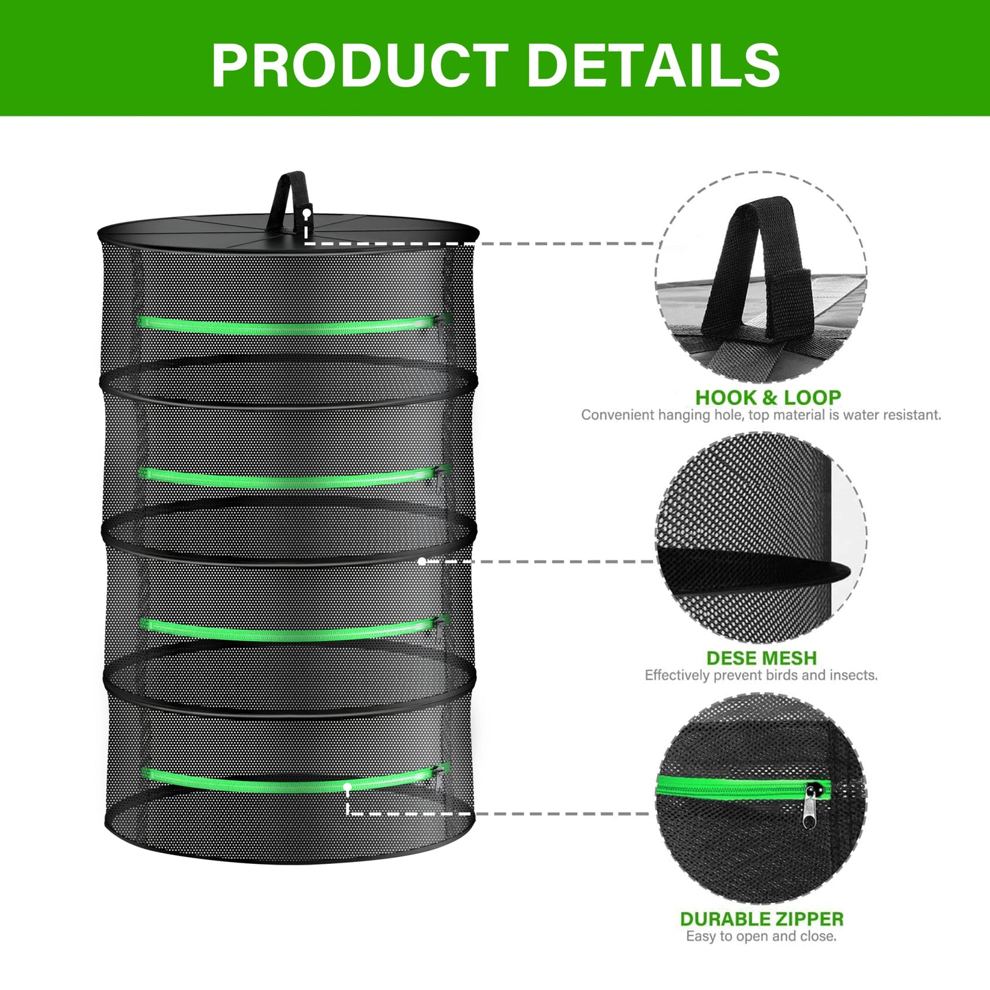 iPower 19" Bud Leaf Bowl Trimmer Machine Twisted Sharp Stainless Steel Spin Cut with Upgraded Gears, and Foldable Hanging Herb Mesh Rack with Zippers, 19'' 4L, for Hydroponic Plant