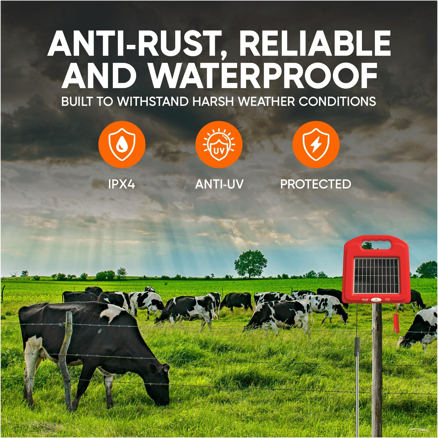 Pet & Livestock HQ - 1640ft Electric Polywire Fence with 5 Mile Charger - 2 Product Bundle