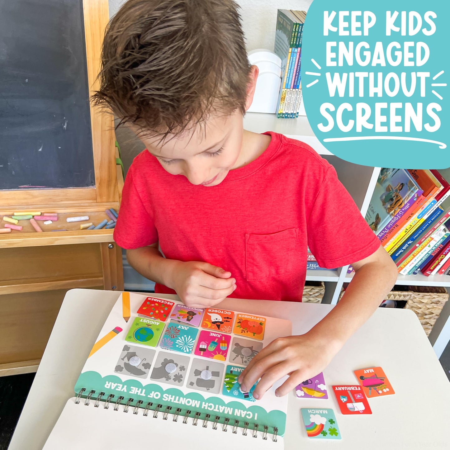 My First Busy Book For Toddlers 3-5 - My Preschool Busy Book For 5-7 Year Old, Toddler Activity Books, Homeschool Preschool Learning Activities, Coloful Kindergarten Learning Activities