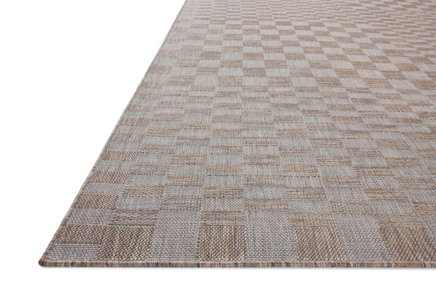 Loloi Amber Lewis Topanga Collection TOP-03 Natural/Dove 3'-11" x 5'-11" Indoor/Outdoor Accent Rug