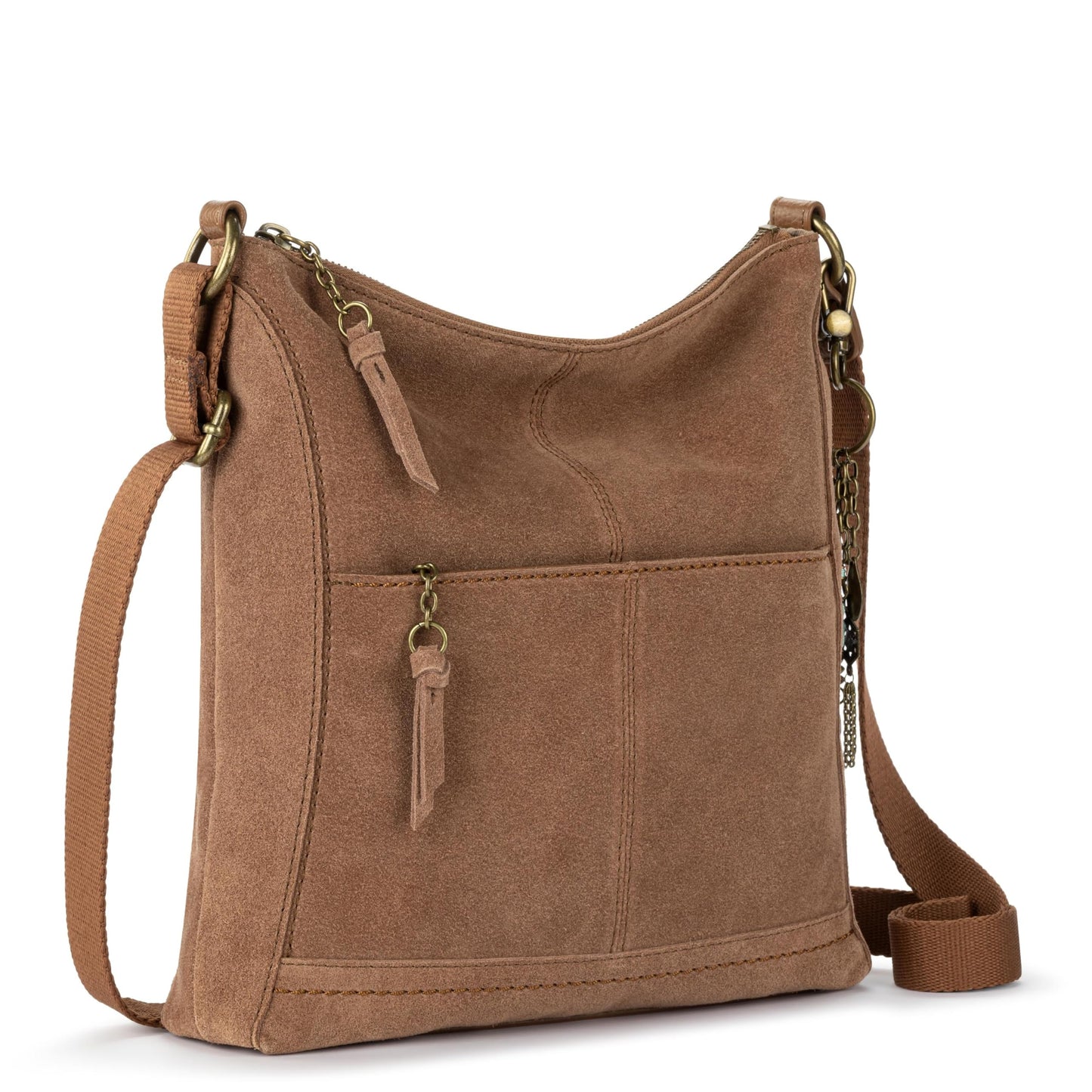 The Sak Lucia Leather Crossbody Purse - Premium Leather Women's Handbag for Everyday & Travel - Cross Body Bag With Zipper