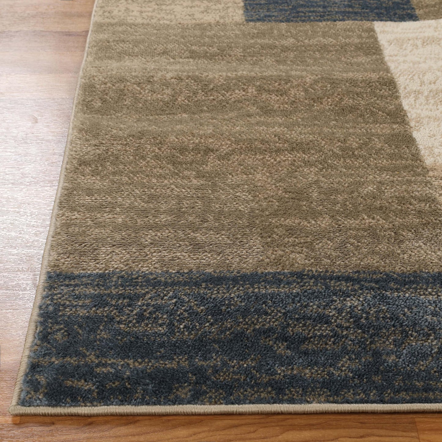 Superior Mid-Century Modern Geometric Design Area Rug, with Jute Backing, Perfect Hardwood, Tile, or Carpet Cover, Ideal for Bedroom, Kitchen, Living Room, Entryway, or Office, 2' 7" x 8', Grey Brown