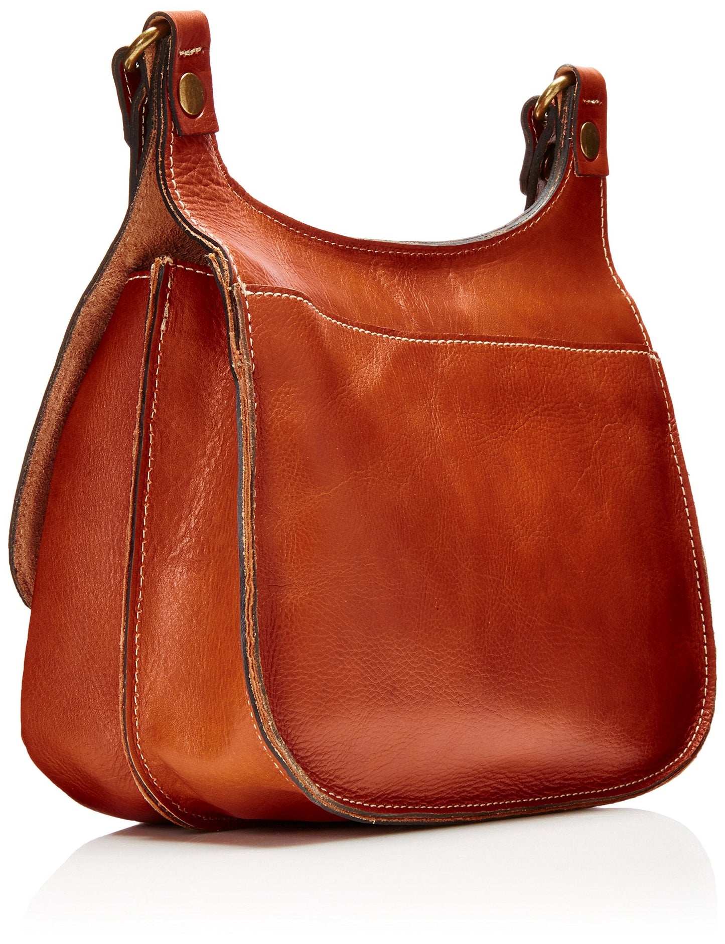 Patricia Nash London Saddle Bag - 100% Full-Grain Leather Purse for Women - Cross Body Purses for Women - Genuine Leather Handbags - Tan