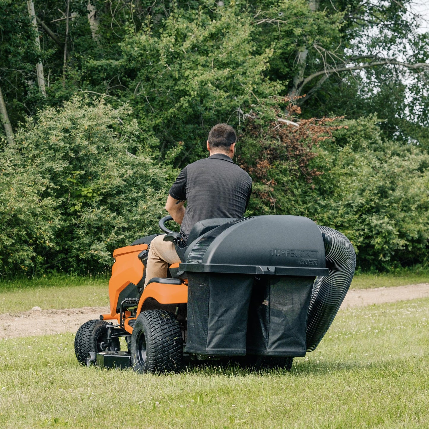 8TEN TURFBUCKET Grass Twin Bagger System for Husqvarna Z142 42-Inch Cut Deck Zero Turn