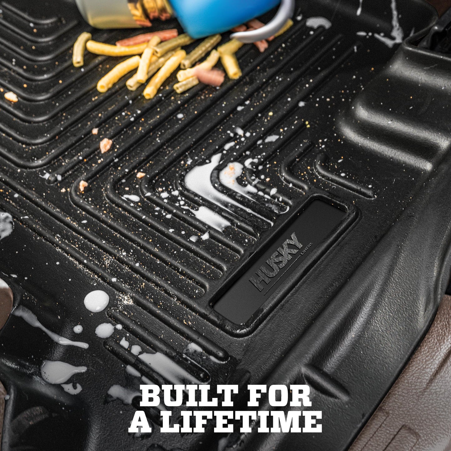 Husky Liners Weatherbeater Floor Mats | Fits 2010-2019 Ford Taurus | Front & 2nd Row, 3-pc Black - 98701
