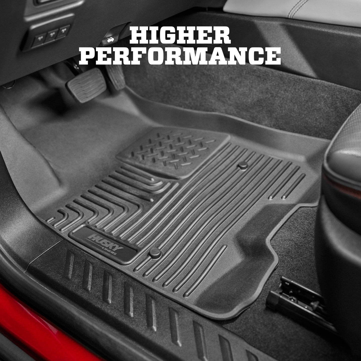 Husky Liners Weatherbeater Floor Mats | Fits 2010-2019 Ford Taurus | Front & 2nd Row, 3-pc Black - 98701