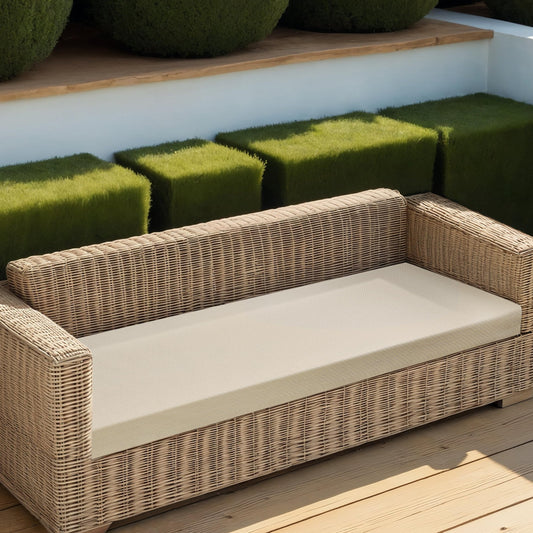 Custom Size Bench Cushion Weather Water Proof High Density Foam Seating Cushions for Indoor/Outdoor Patio Wicker Couch Sofa Furniture, Window Seat, Porch Swing, Anti Pet Scratch, Multi Texture&Color