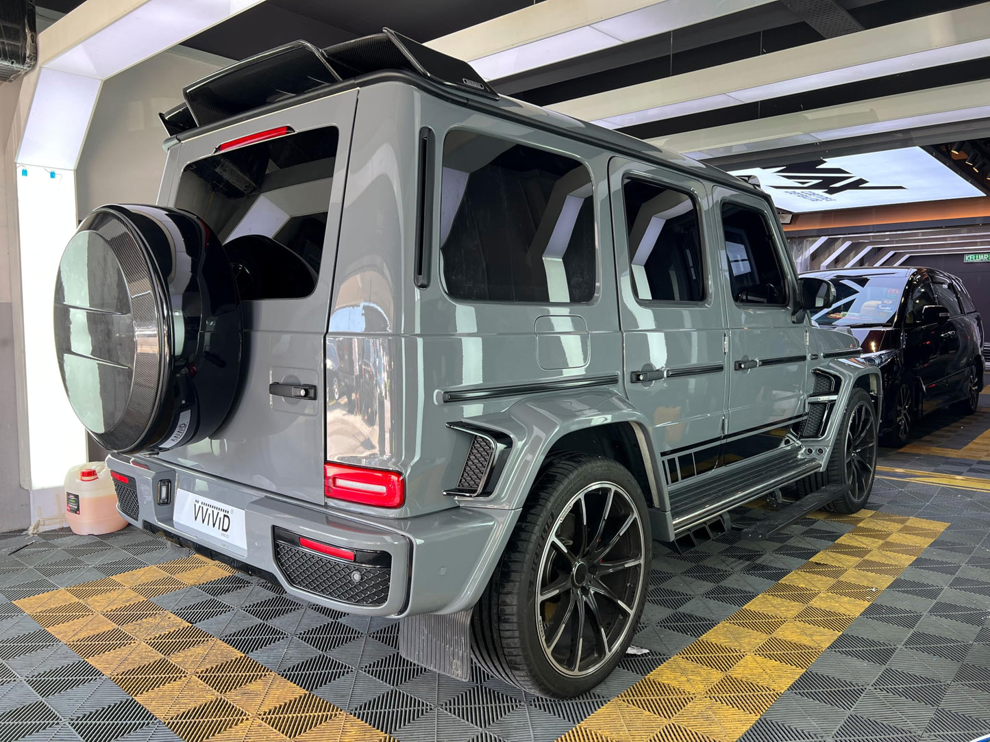 VViViD+ Ultra Gloss Nardo Dark Grey Vinyl Car Wrap Premium Paint Replacement Film Roll with Nano Air Release Technology, Stretchable Protective Cap Liner, Self Adhesive (50ft x 5ft)