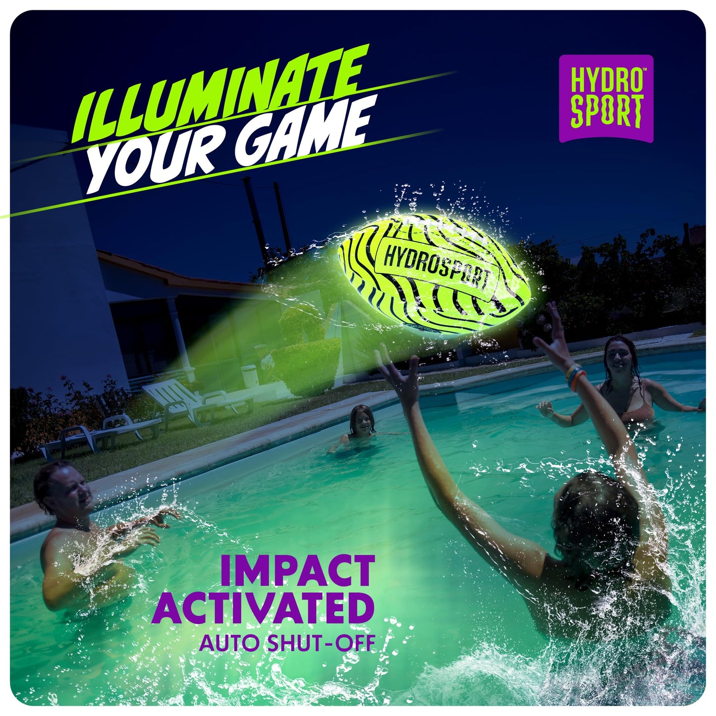 Light Up Water Football for Pool, Beach, Lake - Waterproof Pool Toys for Kids Ages 8-12 - Teen Boys Gift - Swimming Balls Sports - Family Games - Teens Boys & Adults Fun - Outdoor Accessories
