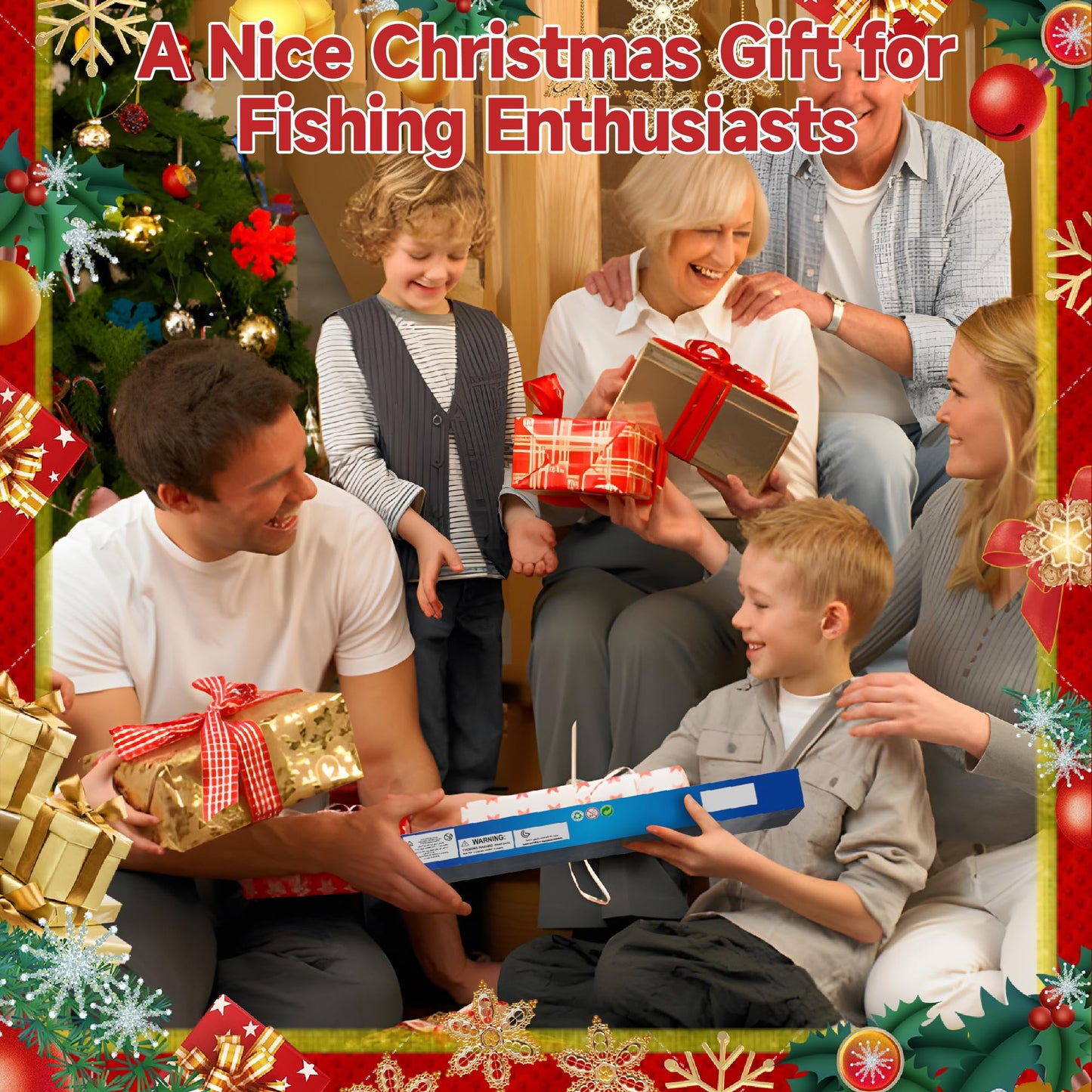 Cestluck Fishing Advent Calendar 2025 Adult Teen, 24 Days Fishing Lure Advent Calendar for Fisher Men Boys, Fishing Tackle, Xmas Christmas Countdown Surprise Gift for Father Grandpa Brother Boyfriend