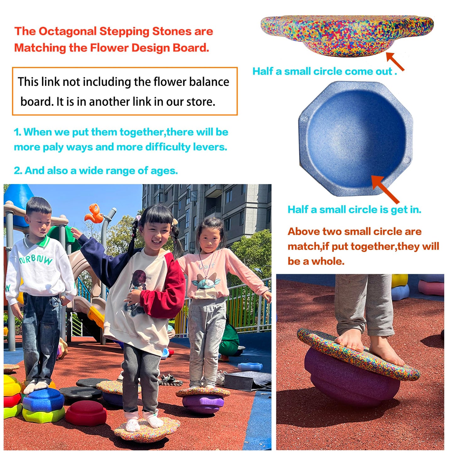 Balance Stepping Stones for Kids(6pcs/set),Kids Stepping Stones,Toddler Stepping Stones,Stepping Stones for Toddlers,Balance Stepping Stones Kids,Sensory Stepping Stones,Kids Stepping Stones Balance