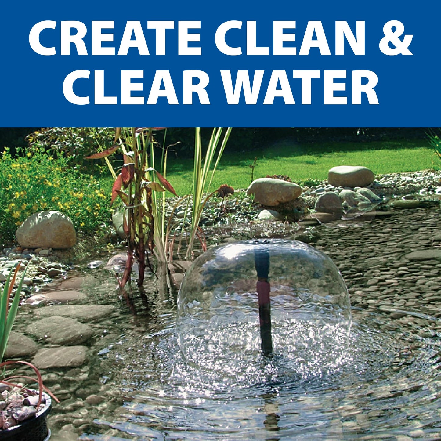 The Pond Guy ClearSolution Submersible Filter, Pump & Ultraviolet System for Outdoor Water Garden with Fountain Attachments & Diverter Valve, 700