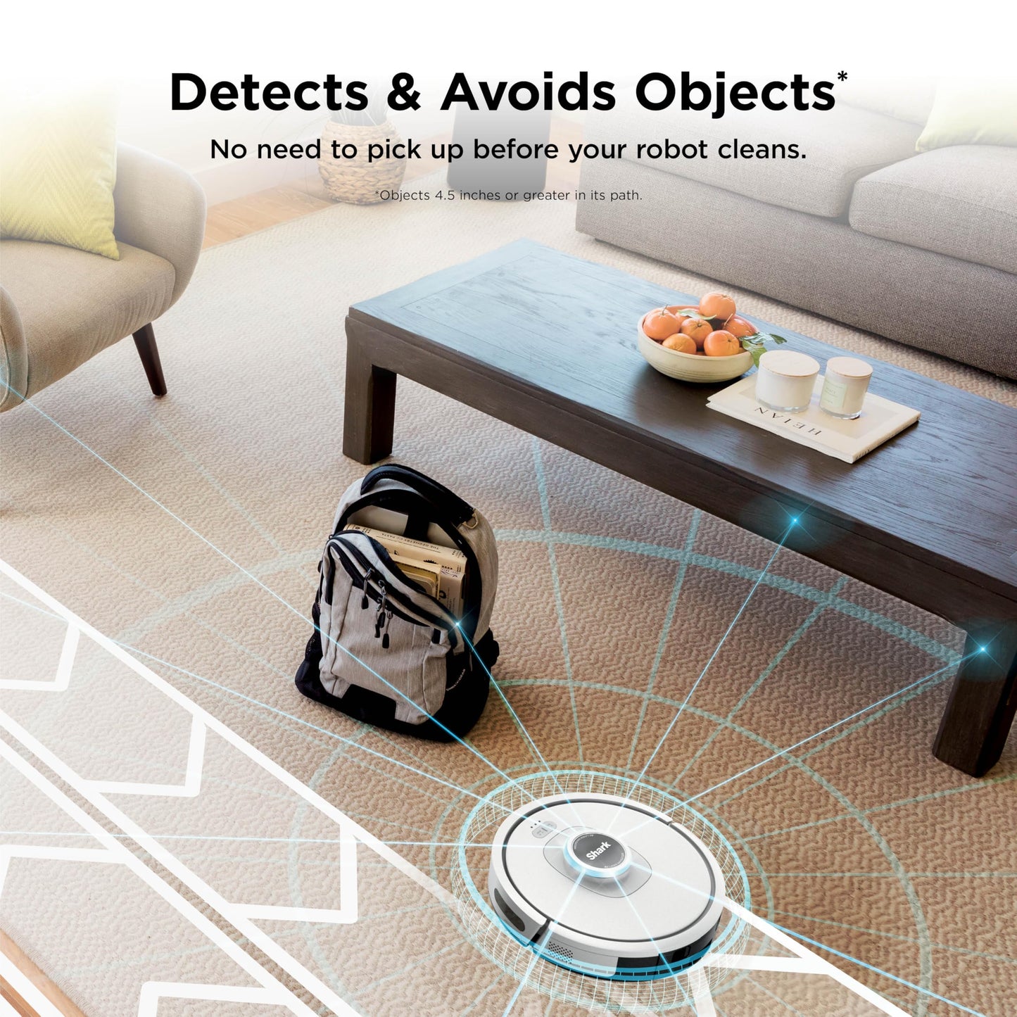 Shark AI Ultra Voice Control Robot Vacuum with Matrix Clean Navigation, Home Mapping, 60-Day Capacity, XL Self-Empty Base for Homes with Pets, Carpet & Hard Floors, Cool Grey, AV2511AE