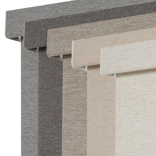 Persilux Blackout Roller Shades for Indoor Window Blinds,Cordless,Linen Fabric,Thermal Insulated Fabric UV Protection Shades for Home,Office,Bedroom,Door,Blackout-Cream,16" W X 64" H