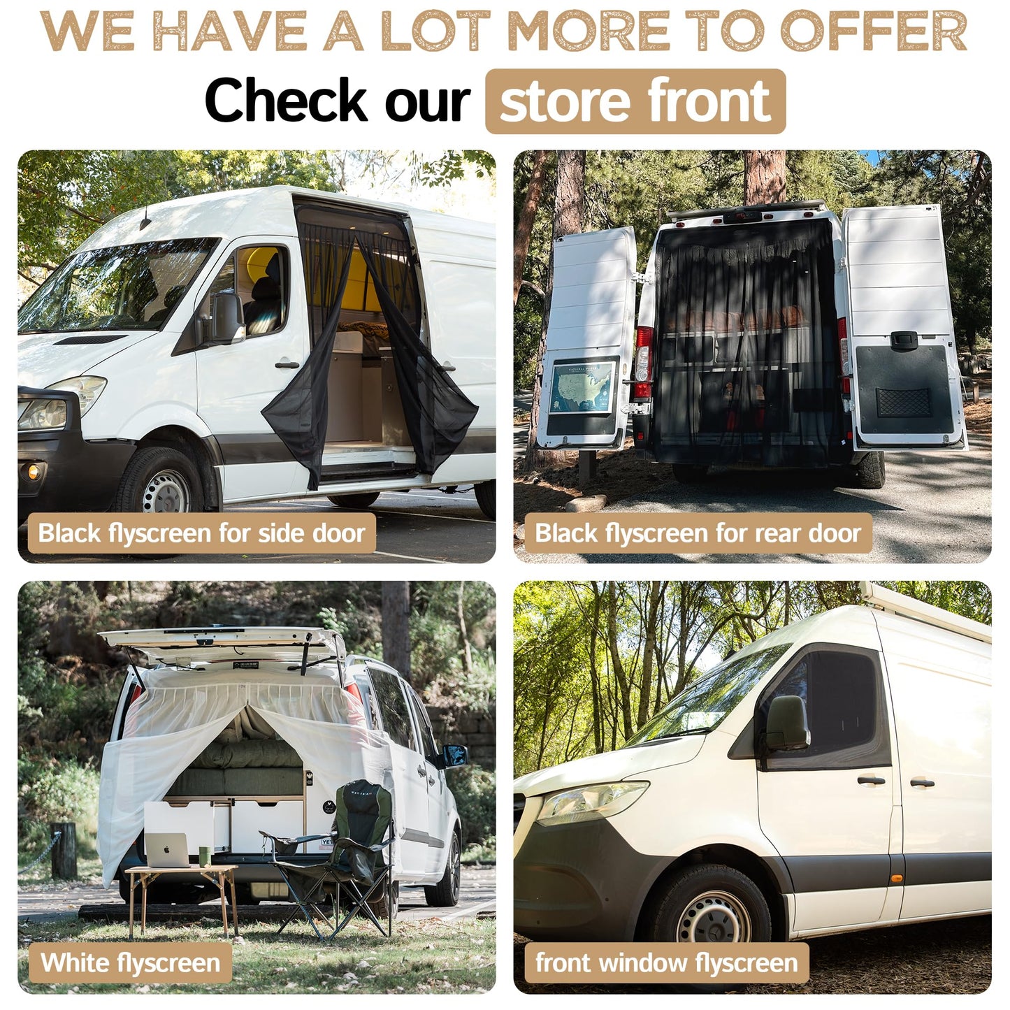 Living in a Bubble Insulated Blackout Window Covers for Ford Transit 2015-Current Mid & High Roof. Van Life Essentials & Camper Van Accessories (Driver/Passenger Door 2015-Current)