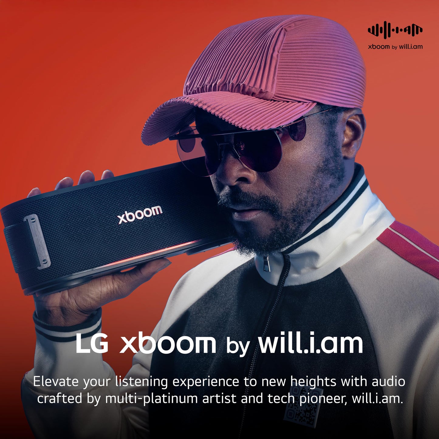 LG xboom Bounce Core by will.i.am, xboom Signature Sound, Portable Bluetooth Speaker (Renewed)