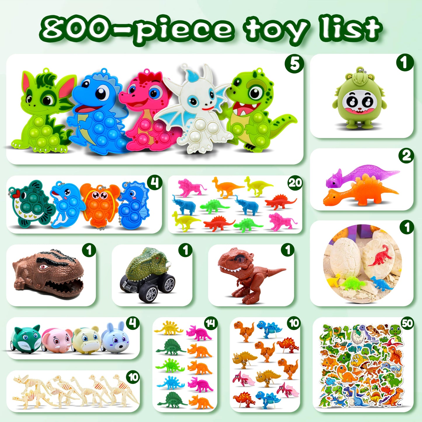 800Pcs Party Favors for Kids,Valentine's Day Gifts, Treasure Box Toys for Classroom,Fidget Toys Bulk Pack,Prize Box for Classroom Rewards