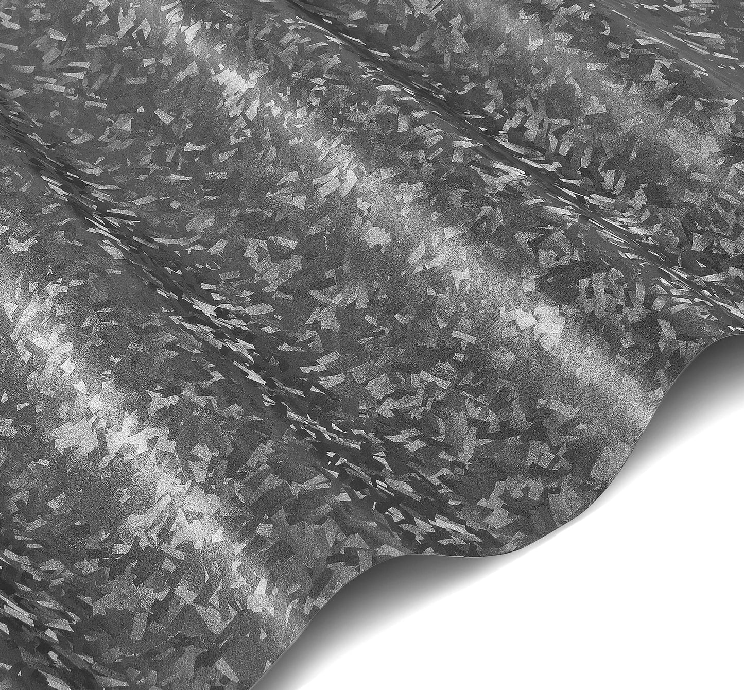 VViViD+ Forged Composite Carbon Patternless Car Vinyl Wrap Roll (25ft x 5ft, Ghost Metal)