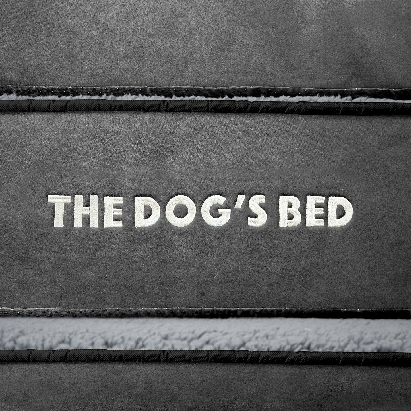 The Dog’s Bed Orthopedic Memory Foam Dog Bed Mattress, Plush Fabric, Grey Plush, Large, 6-Inch