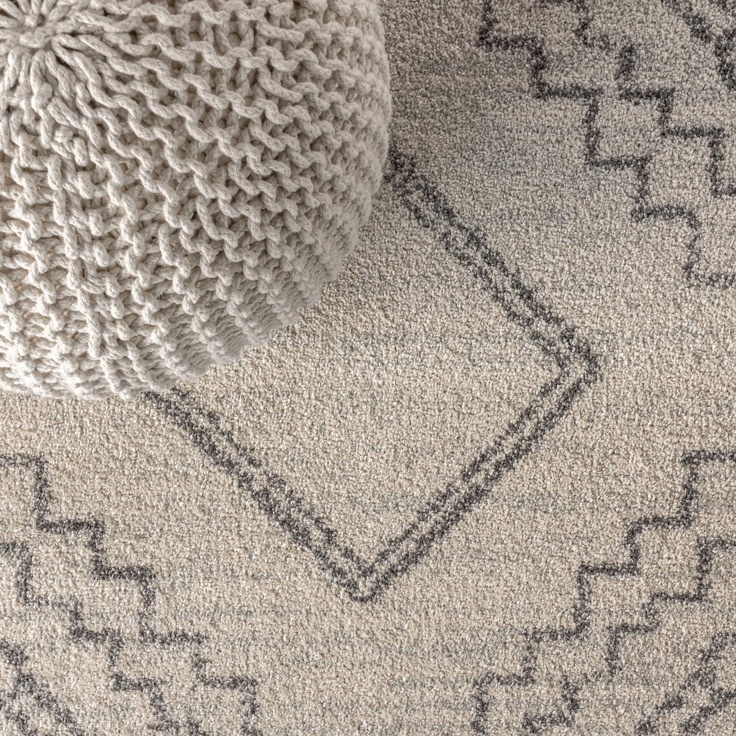 JONATHAN Y Amir Moroccan Beni Souk Cream/Gray Indoor Area Rug, 8x10, Bohemian, Scandinavian, Easy-Cleaning for Living Room, Bedroom, Kitchen, Pet Friendly, Non-Shedding (MOH200B-8)